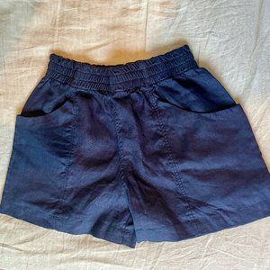 Elizabeth Suzann - Navy Linen Clyde Shorts (8)
